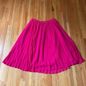 Pink Pleated Skirt - Size XL